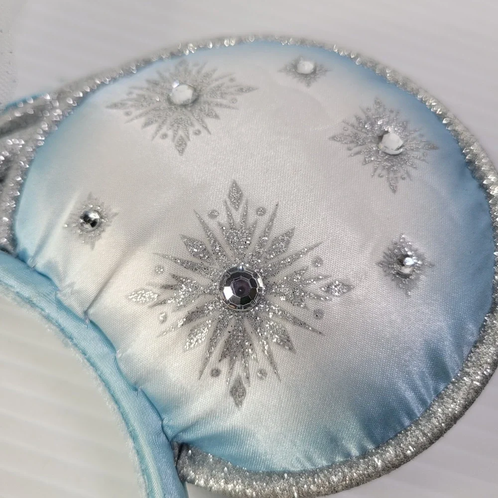 Disney Parks Frozen Elsa Minnie Mouse Rhinestones & Vail Ear Headband